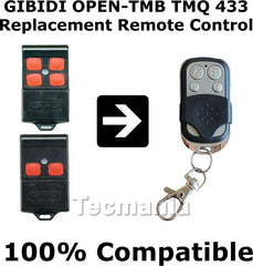 GIBIDI OPEN-TMQ 433 Universal Cloning Remote Control