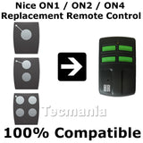 Nice FLOR-S / ONE Replacement Remote Control Transmitter Key Fob 433.92 MHz Long Range